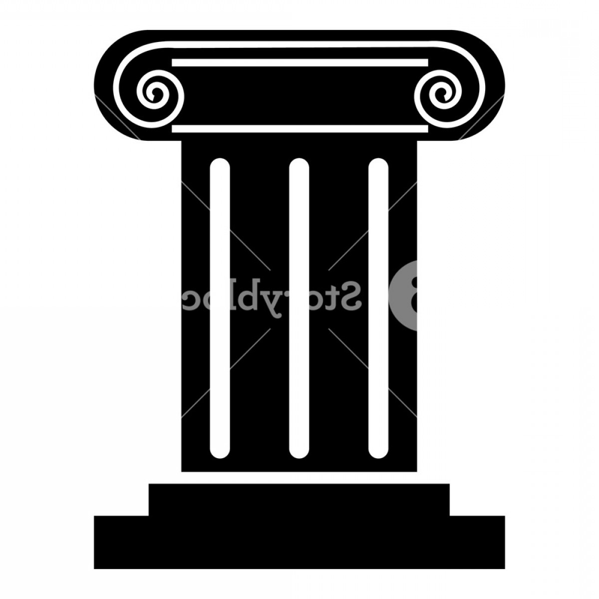Roman Column Icon Simple Illustration Of Roman Column Vector Icon 1200x1200 Roman Column Icon Simple Illustration Of Roman Column Vector Icon