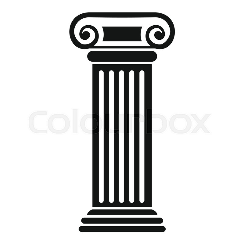 Roman Column Icon Simple Illustration Stock Vector Colourbox 800x800 Roman Column Icon Simple Illustration Stock Vector Colourbox