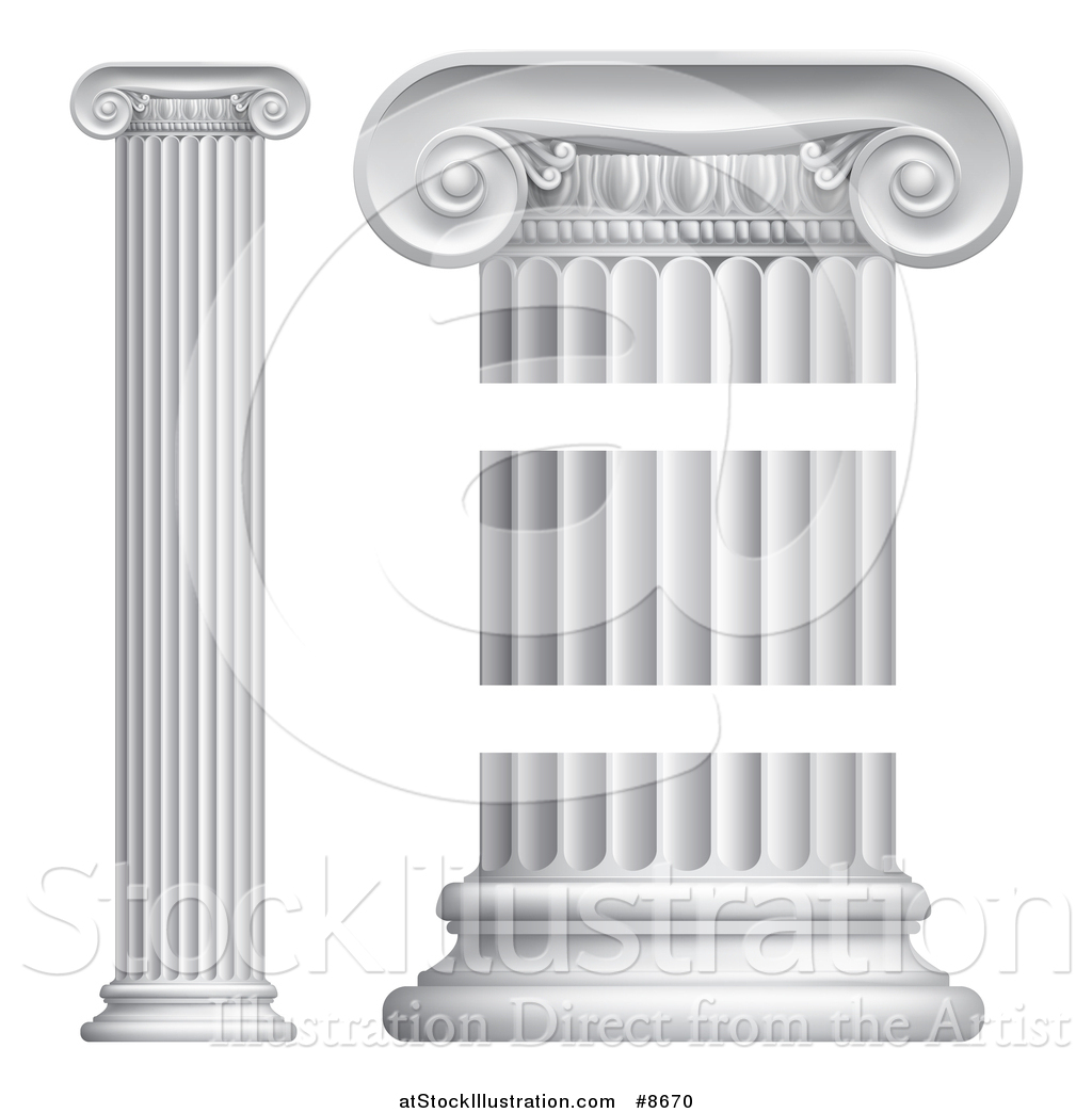 Vector Illustration Of Greek Or Roman Column Pillars 1024x1044 Vector Illustration Of Greek Or Roman Column Pillars