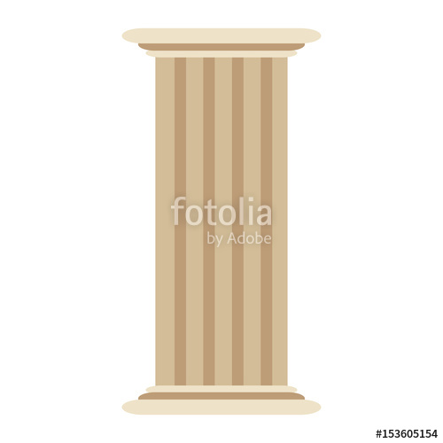 Roman Column Antique Architecture Construction Decoration Vector 500x500 Roman Column Antique Architecture Construction Decoration Vector