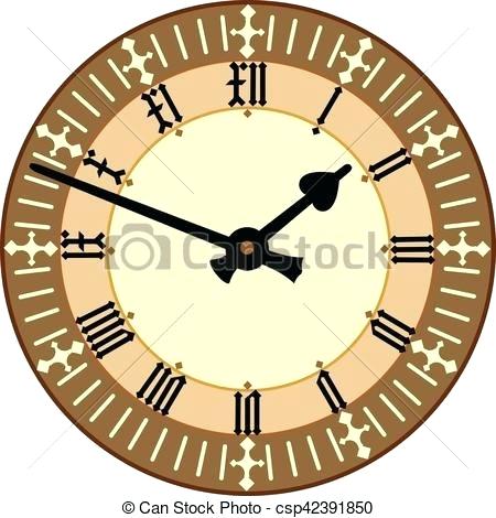 450x470 Roman Numeral Clock Face Vector Png Worksheets