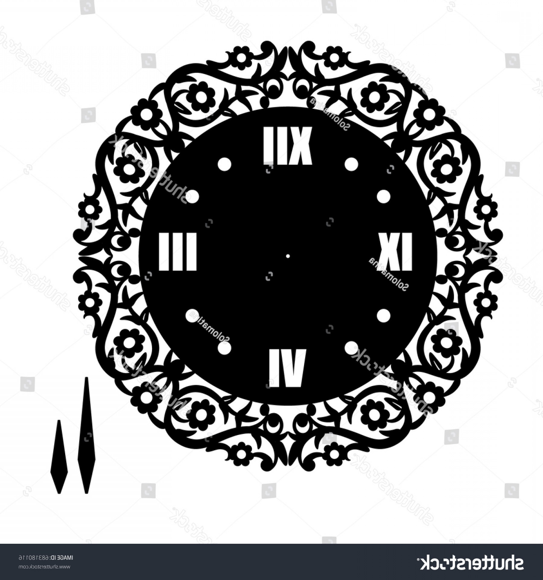 Simple Clock Face Roman Numerals Vector Soidergi 1800x1920 Simple Clock Face Roman Numerals Vector Soidergi