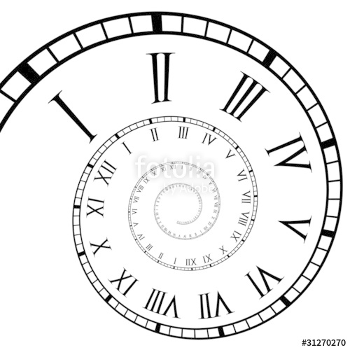Spiral Roman Numeral Clock Time Line Stock Image And Royalty Free 500x500 Spiral Roman Numeral Clock Time Line Stock Image And Royalty Free