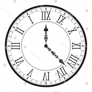 Vintage Roman Numerals Clock Face Vector Isolated On White Gm 300x300 Vintage Roman Numerals Clock Face Vector Isolated On White Gm