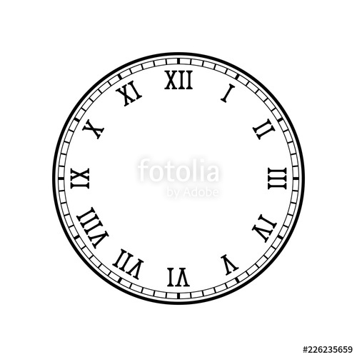 Clock Face With Roman Numerals Stock Image And Royalty Free 500x500 Clock Face With Roman Numerals Stock Image And Royalty Free