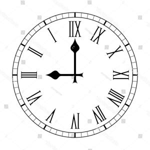 Vintage Roman Numerals Clock Face Vector Isolated On White Gm 300x300 Vintage Roman Numerals Clock Face Vector Isolated On White Gm