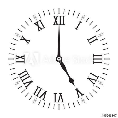 Vintage Roman Numeral Clock 500x500 Vintage Roman Numeral Clock