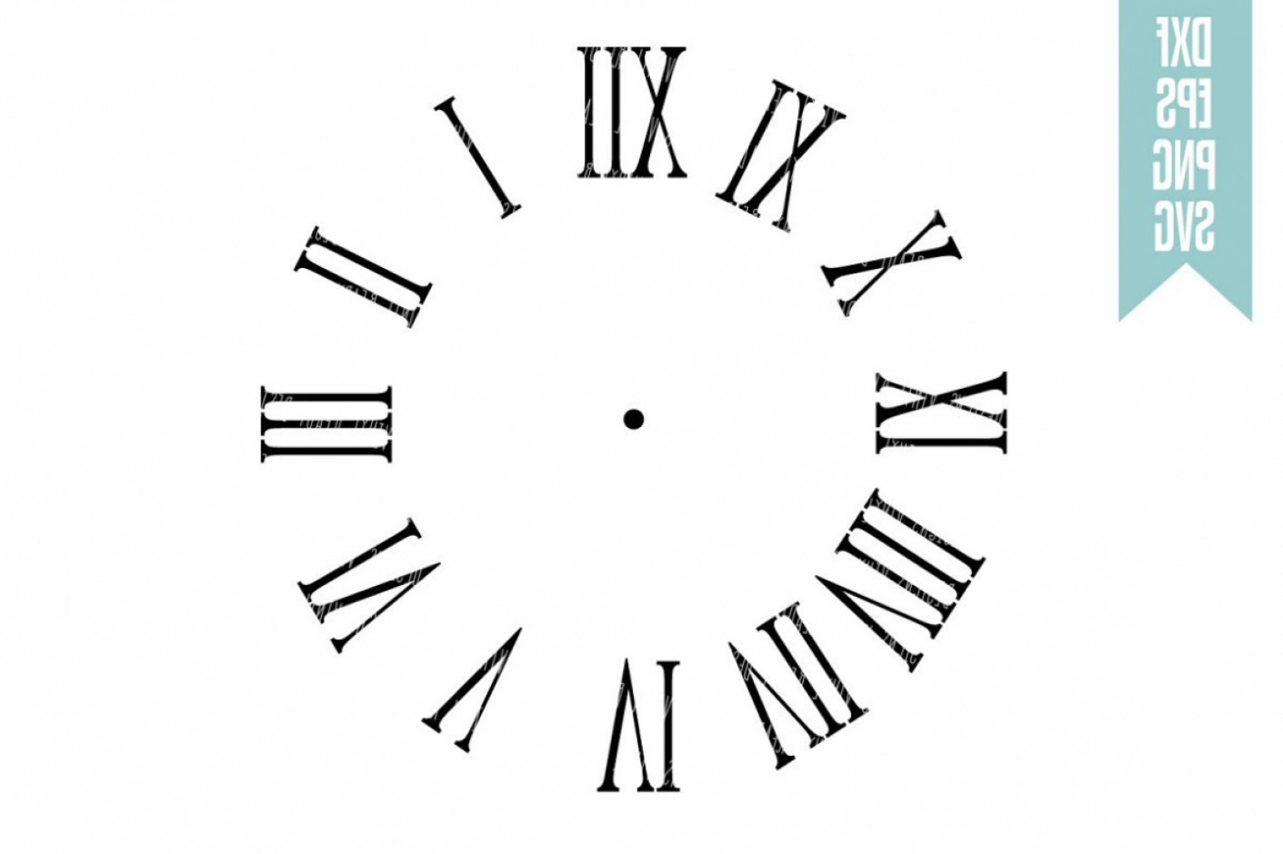 Roman Numeral Clock Vector At Vectorified Com Collection Of