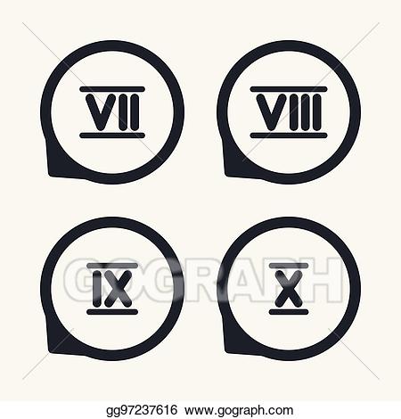 Roman Numerals Vector