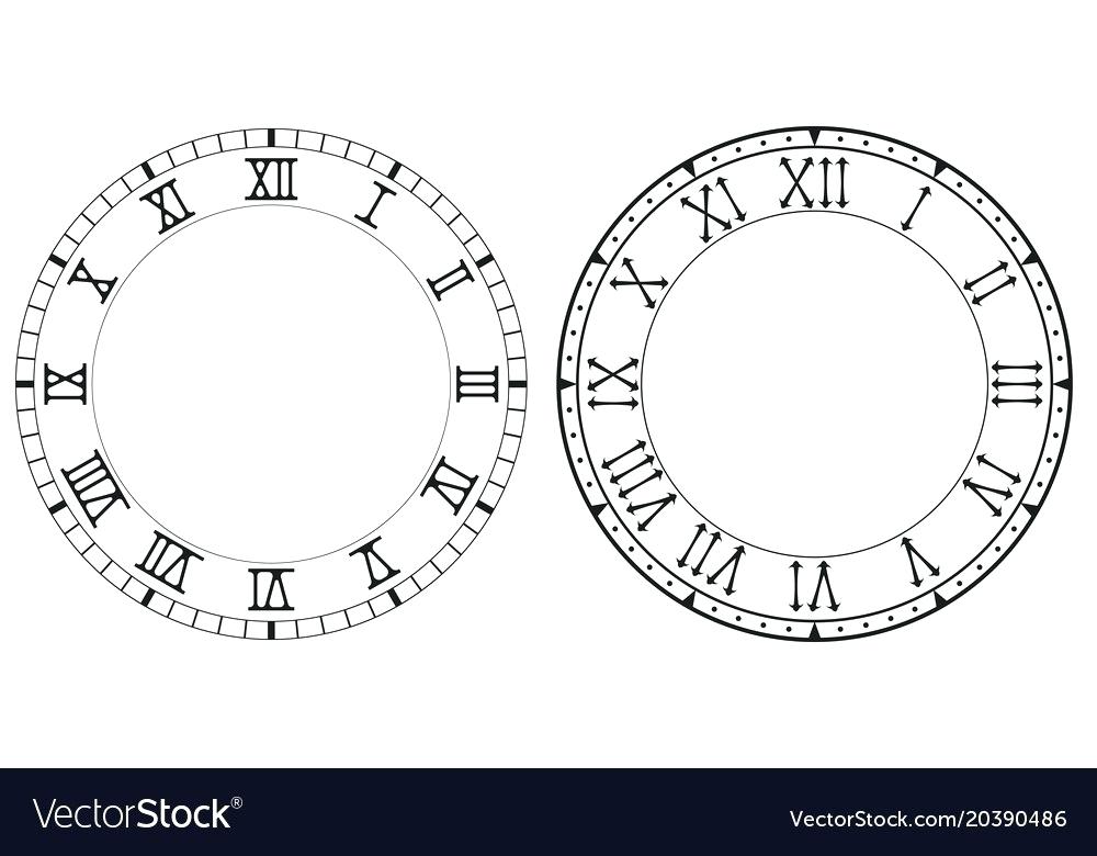 Image Of Clock Face Clock Face With Roman Numerals Vector Image 1000x780 Image Of Clock Face Clock Face With Roman Numerals Vector Image