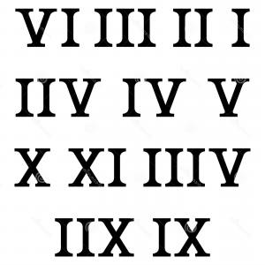 Roman Numerals Vector at Vectorified.com | Collection of Roman Numerals ...