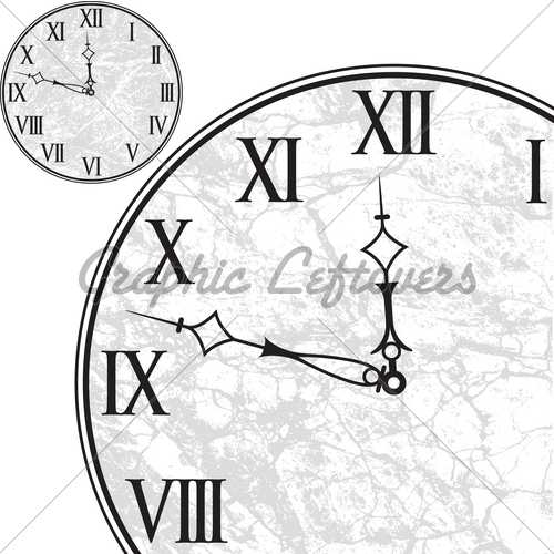 Clock Face With Roman Numerals Gl Stock Images 500x500 Clock Face With Roman Numerals Gl Stock Images