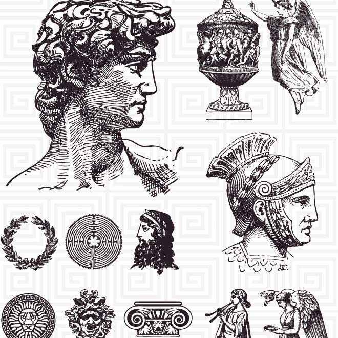 Roman Pattern Vector at Vectorified.com | Collection of Roman Pattern ...