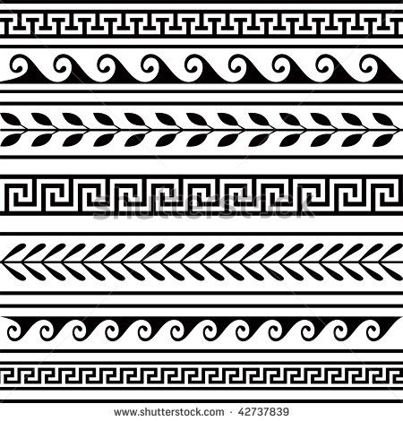 Roman Border Patterns Set Of Geometric Borders Designs 450x470 Roman Border Patterns Set Of Geometric Borders Designs