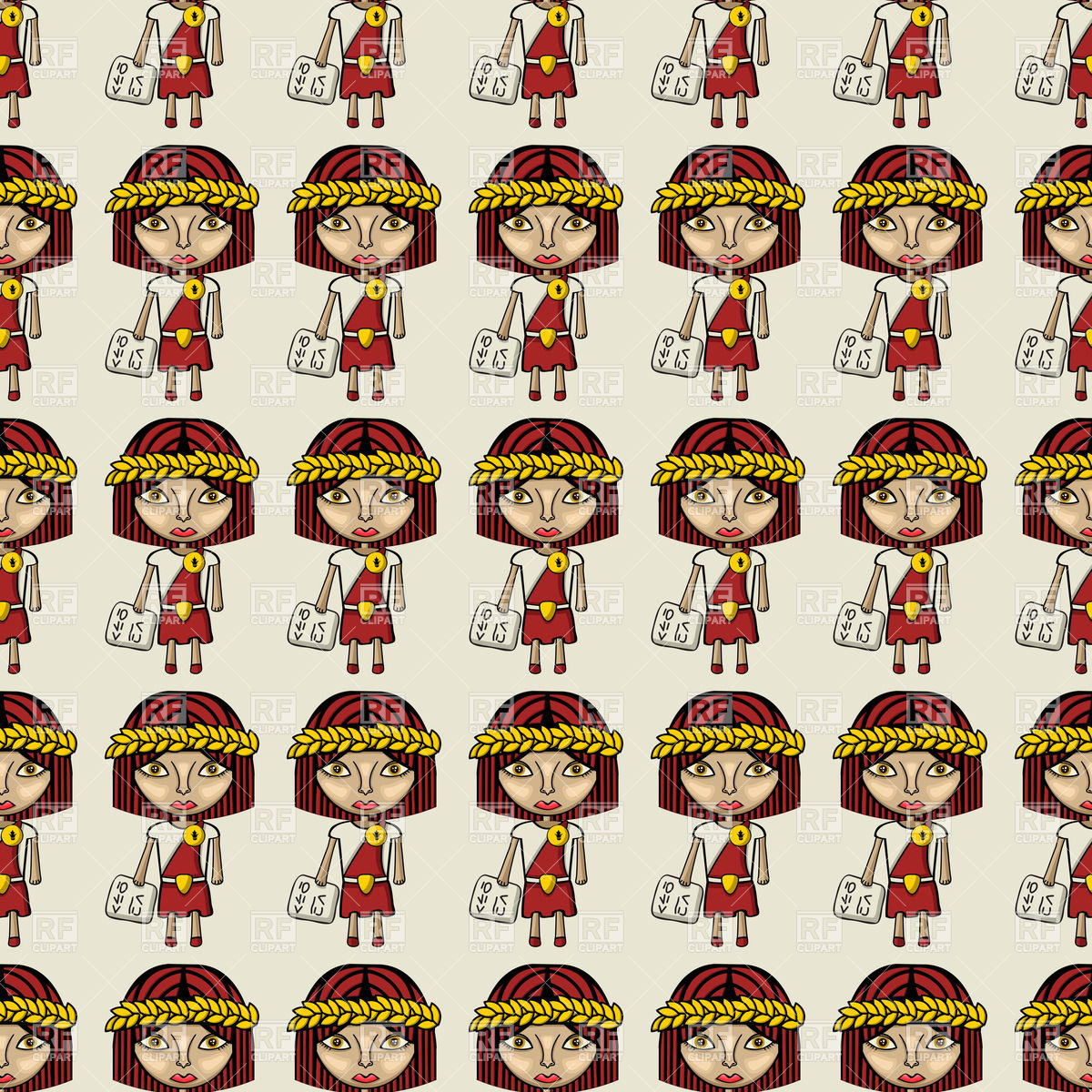 Roman Style Seamless Pattern With Woman Politician In Wreath 1200x1200 Roman Style Seamless Pattern With Woman Politician In Wreath