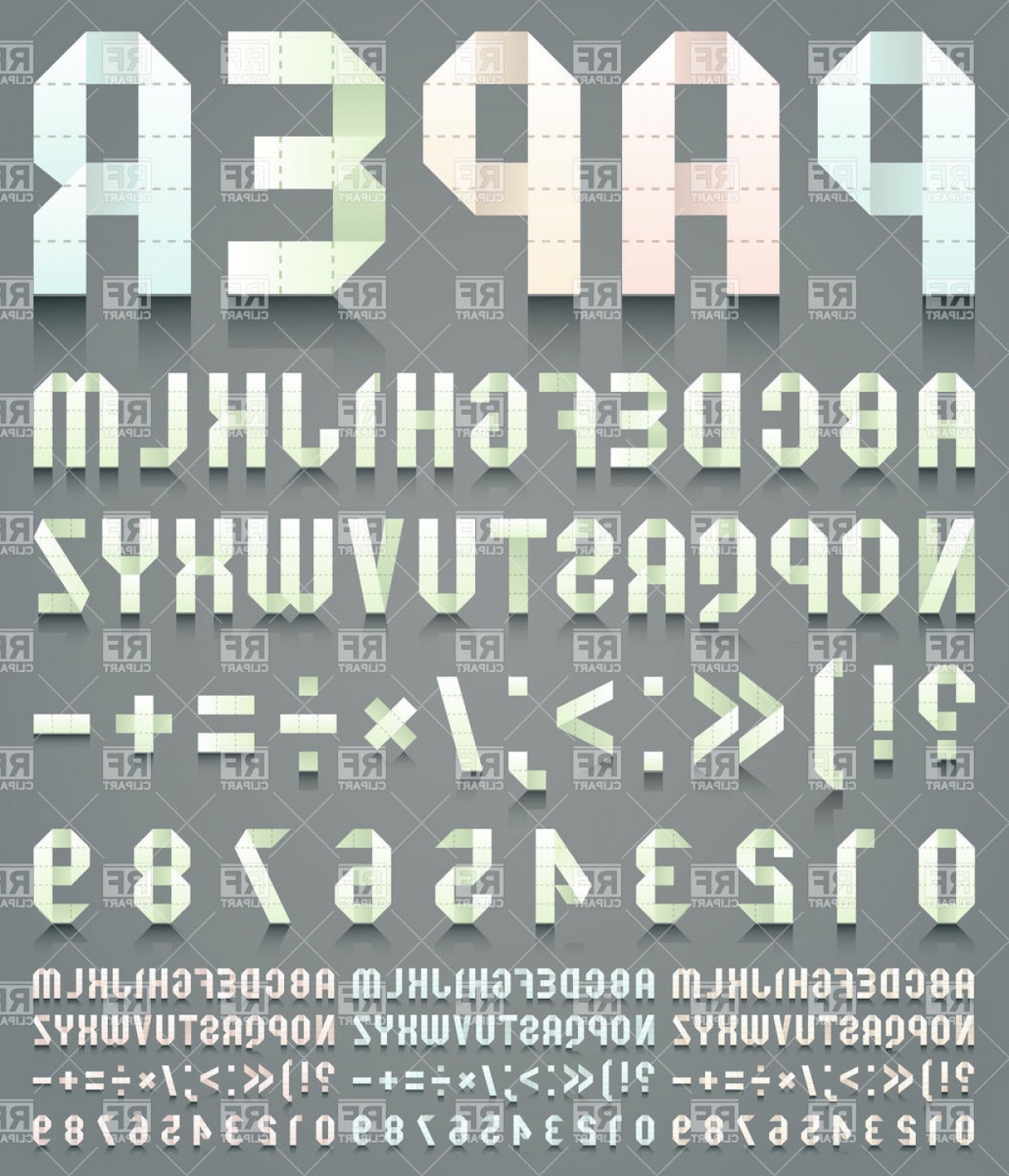 Font From Folded Toilet Paper Latin Alphabet And Roman Numerals 1236x1440 Font From Folded Toilet Paper Latin Alphabet And Roman Numerals