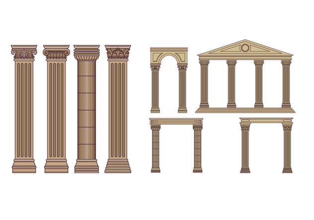 632x443 Free Roman Pillars Vector Pack Free Vector Download Cannypic