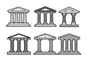 286x200 Roman Pillar Free Vector Art