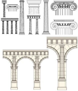 316x368 Roman Pillar Free Vector Download
