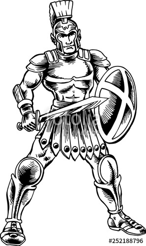 297x500 Roman Soldier Vector Illustration Stock Image And Royalty Free