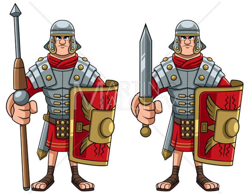 794x618 Roman Soldier Vector Illustration Legionary Warrior Etsy