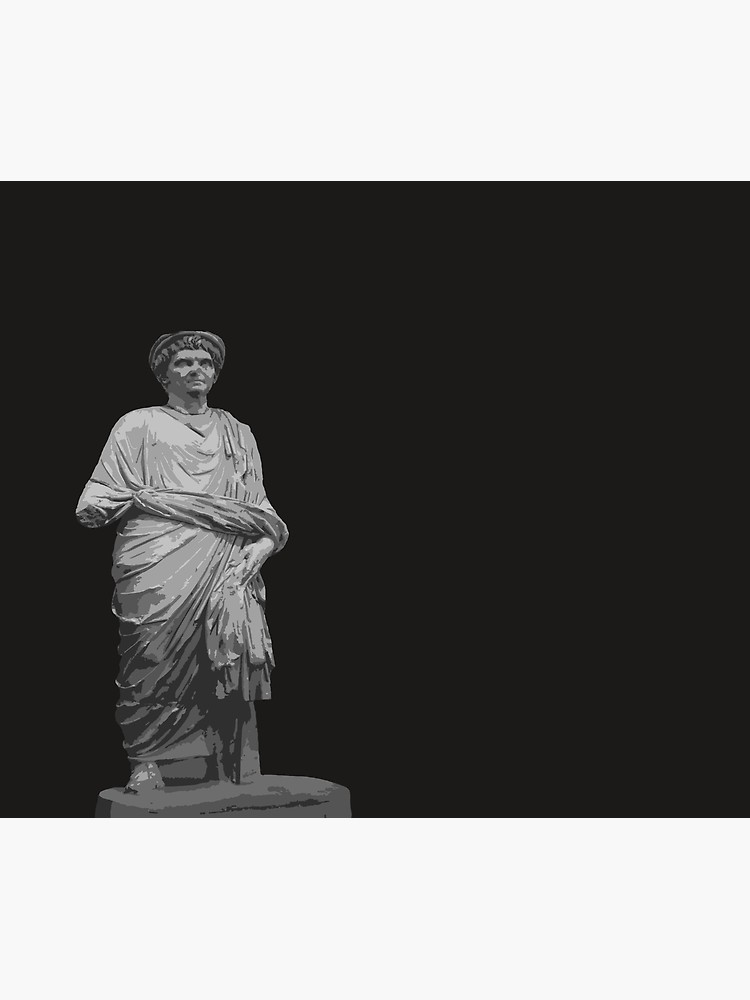 750x1000 Statue Of A Roman Priest Wearing A Toga Vector Wall Tapestry