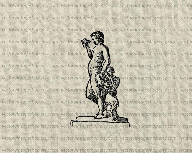 794x635 Bacchus Vector Clip Art Graphic Instant Download Dionysus Etsy
