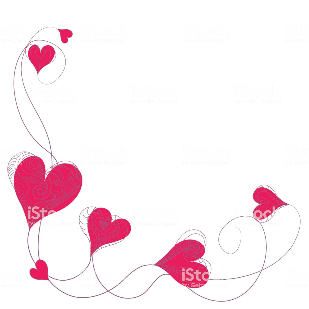 Red Heart Valentines Day Border Curls Romantic Background Vector 1024x1024 Red Heart Valentines Day Border Curls Romantic Background Vector
