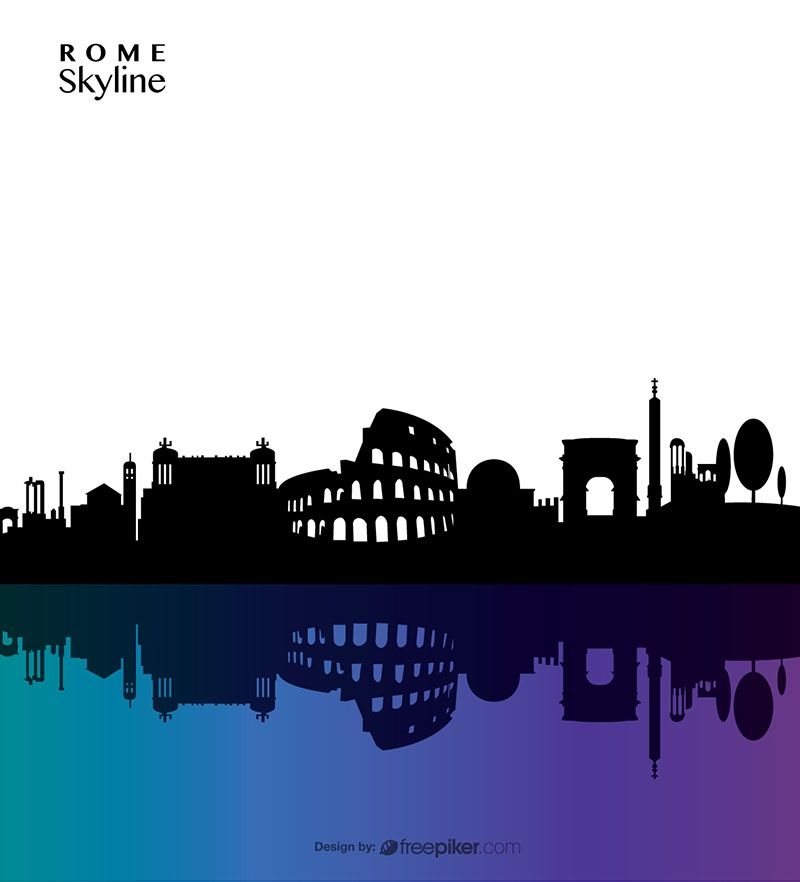 Rome Skyline Vector Graphics Vector Icons, Vector Free, Vector 800x882 Rome Skyline Vector Graphics Vector Icons, Vector Free, Vector