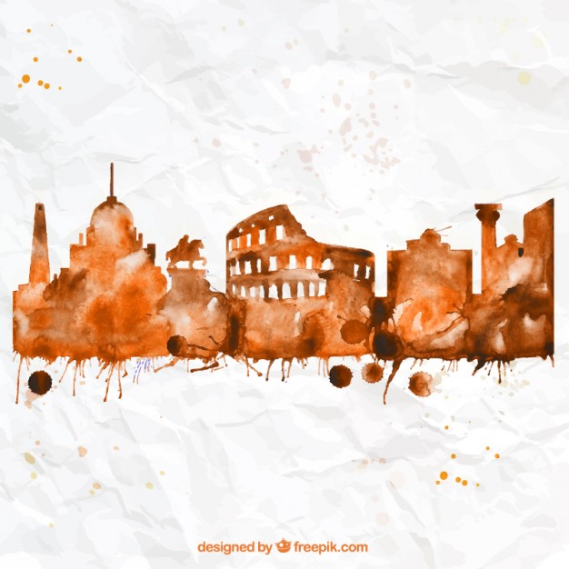 Rome Skyline Painted Flag Background Free Vector Free Vectors 626x626 Rome Skyline Painted Flag Background Free Vector Free Vectors