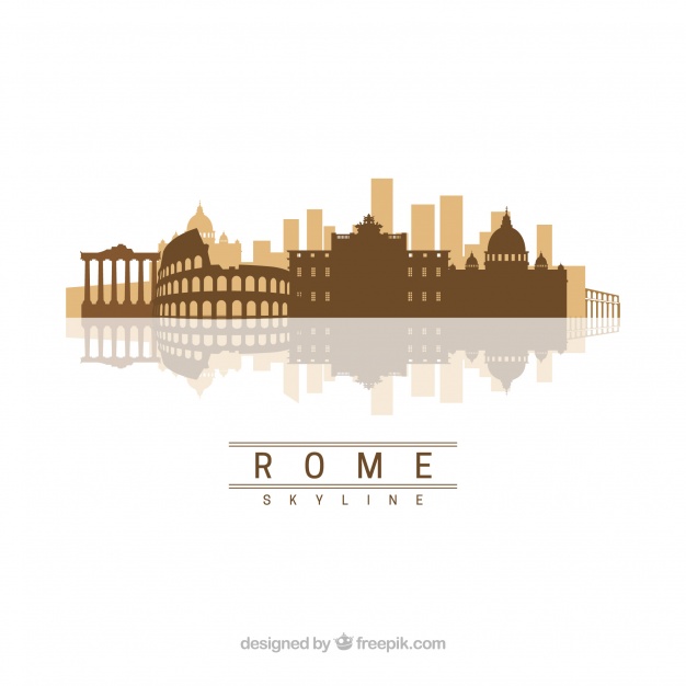 Rome Skyline Design Vector Free Download 626x626 Rome Skyline Design Vector Free Download