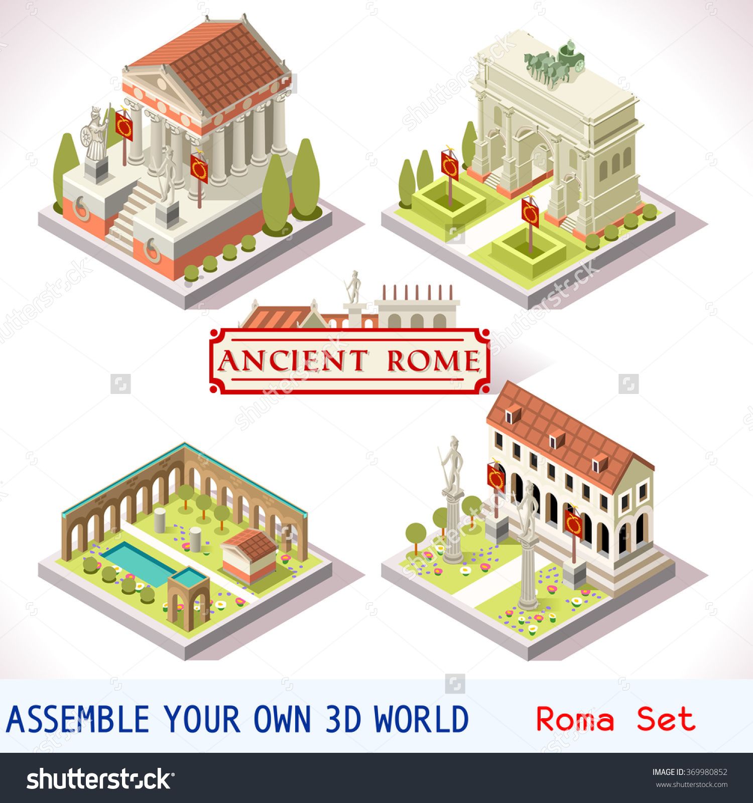 Isometric Buildings Gallery Caesar's Imperial Ancient Rome 1500x1600 Isometric Buildings Gallery Caesar's Imperial Ancient Rome