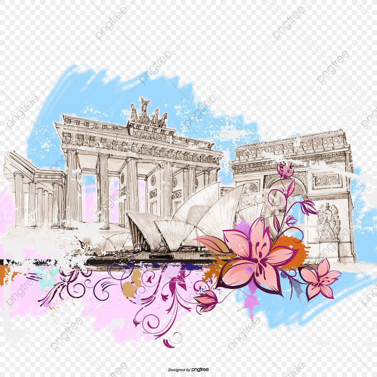 Rome Vector Illustration Of Graffiti, Rome, Italy, Colosseum Png 1200x1200 Rome Vector Illustration Of Graffiti, Rome, Italy, Colosseum Png