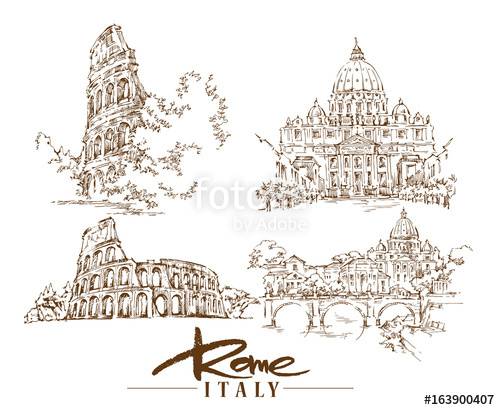 Rome Vector Illustration Stock Image And Royalty Free Vector 500x410 Rome Vector Illustration Stock Image And Royalty Free Vector