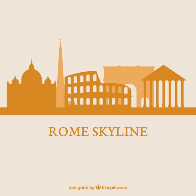Skyline Of Rome Vector Free Download 626x626 Skyline Of Rome Vector Free Download