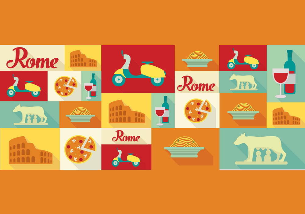 Travel And Tourism Icons Rome Vector Free Graphics 1000x700 Travel And Tourism Icons Rome Vector Free Graphics