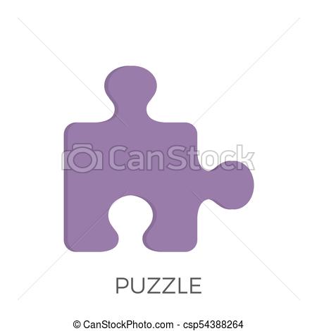 450x470 Rompecabezas, Vector Icono Plano, Rompecabezas, Aislado, Fondo