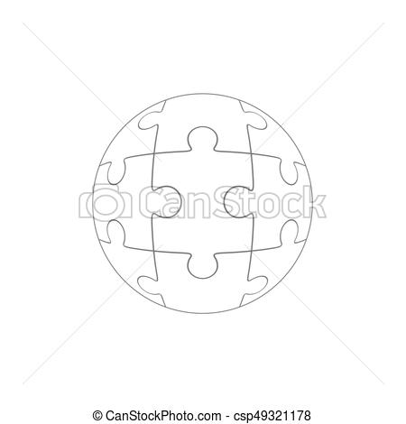 450x470 Vector, Rompecabezas, Rompecabezas, Circle Forma Illustration
