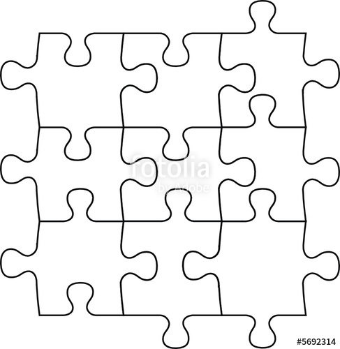 487x500 Plantilla De Rompecabezas Stock Image And Royalty Free Vector