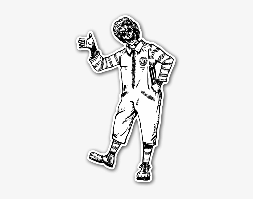 820x646 Ronald Mcdonald Sticker