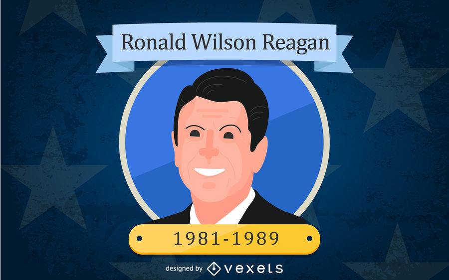Ronald Reagan Vector at Vectorified.com | Collection of Ronald Reagan ...