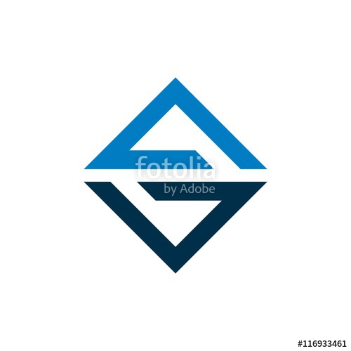 500x500 A S Letter Logo Template