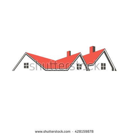 450x470 Roof Top Houses Logo Vector Graphic Design Graphics