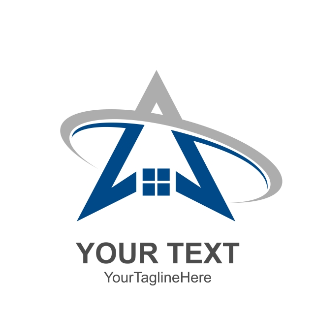 640x640 Triangle Swoosh Of House Roof And Home Logo Vector Element