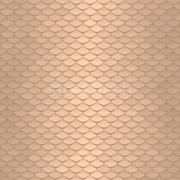 600x600 Seamless Scale Pattern Abstract Roof Tiles Background Gold