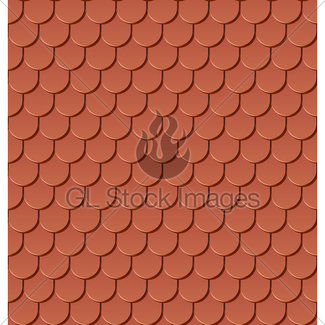 325x325 Clay Roof Tiles Seamless Vector Pattern Gl Stock Images