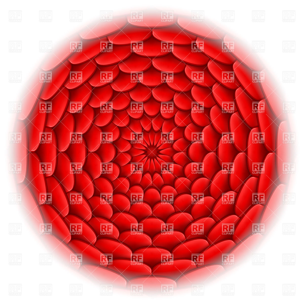 1200x1200 Red Round Roof Tiling Pattern Vector Image Of Backgrounds
