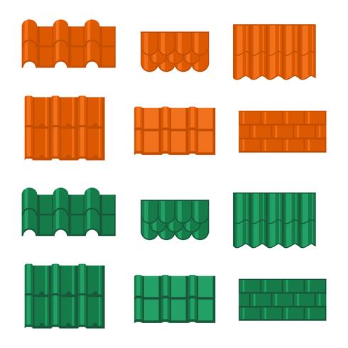 490x490 Roof Tile Vector Icons