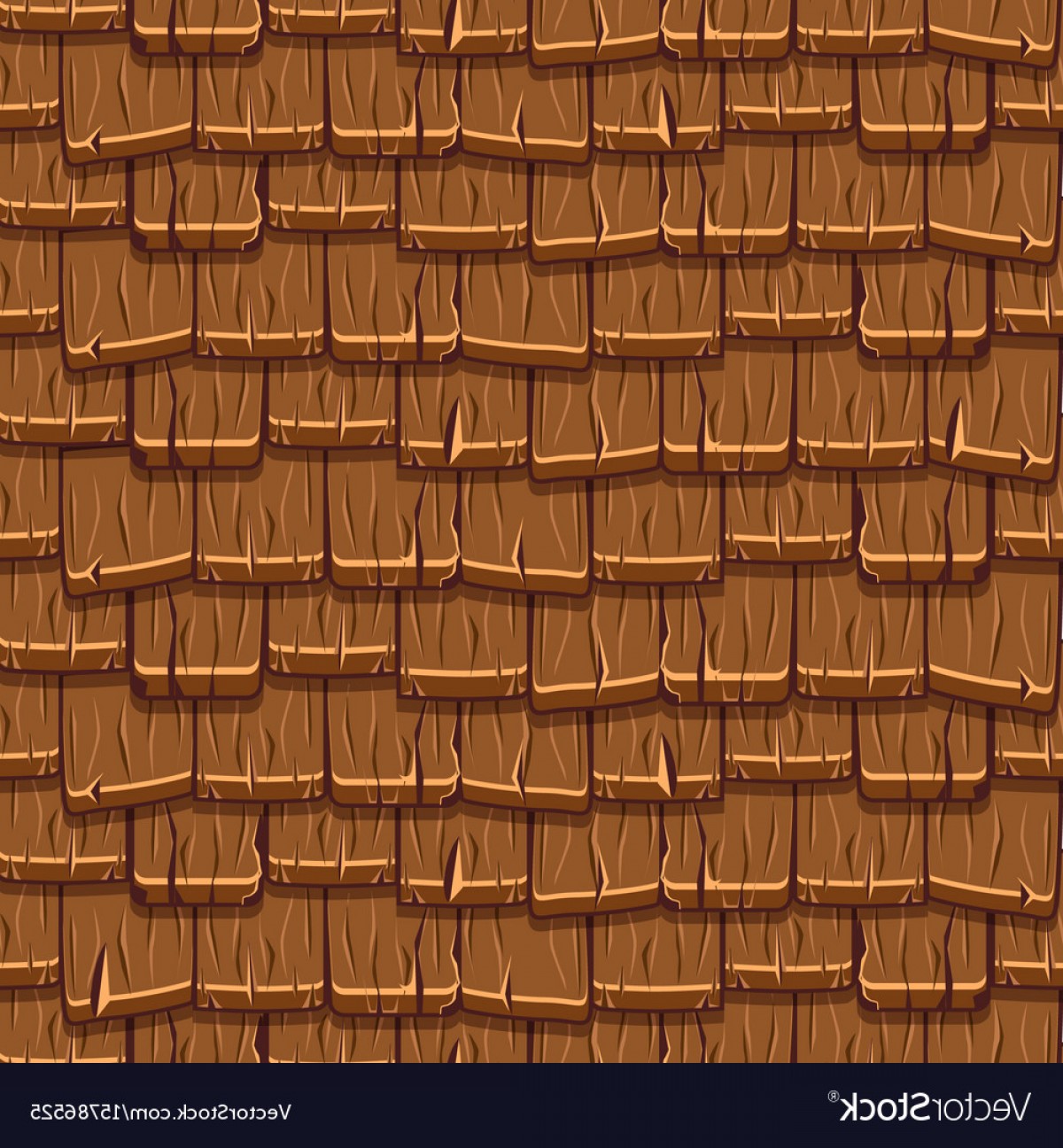 1200x1296 Seamless Old Brown Wood Roof Tiles Vector Soidergi