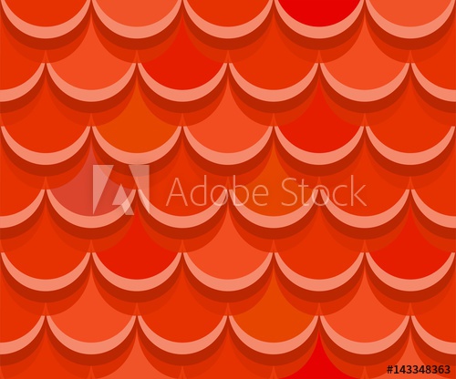 500x416 Seamless Red Clay Roof Tiles Terracotta Roof Tile Vector